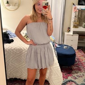 Barley worn gray mini dress from Do + Be